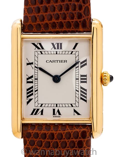 tank louis cartier vintage|pre owned cartier tank watches.